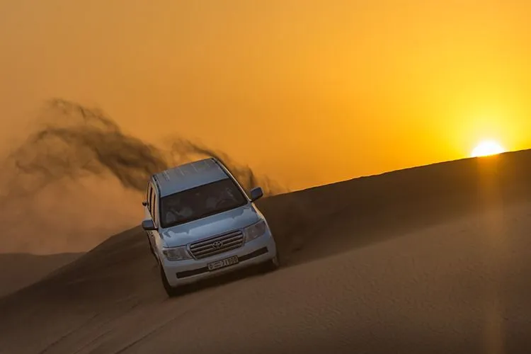 car in the desert